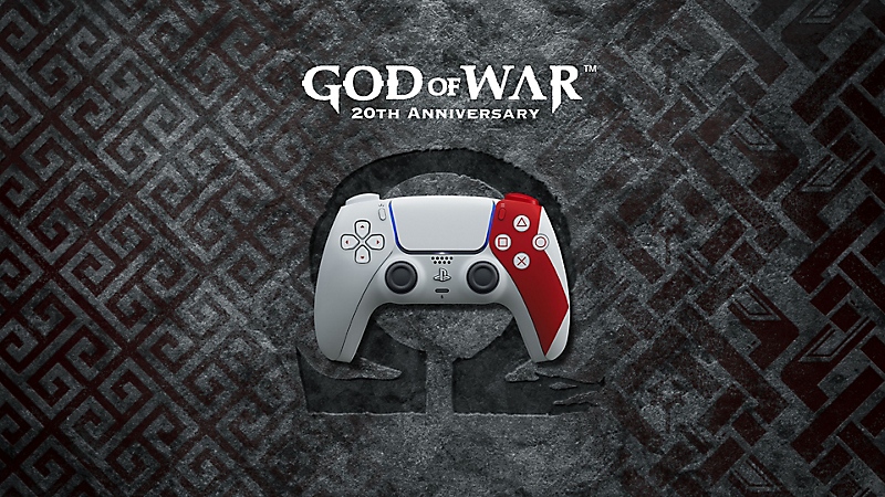 DualSense God of War · 20th Anniversary edition photograph