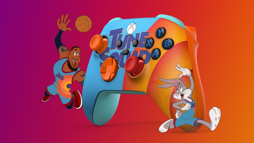 Xbox Wireless Controller Space Jam · Tune Squad edition photograph
