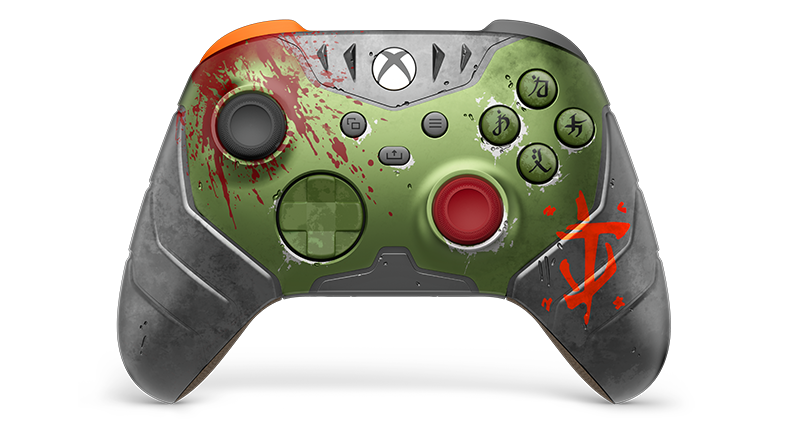Xbox Wireless Controller DOOM: The Dark Ages edition photograph
