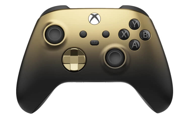 Xbox Wireless Controller Gold Shadow edition photograph